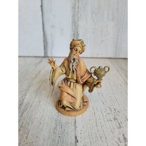 Vintage Fontanini nativity kneeling kingsman xmas heirloom